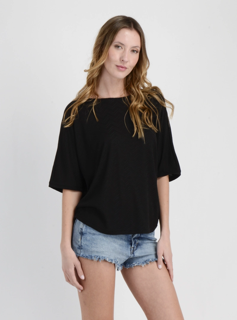 POLERA MANGA CORTA LINDY II NEGRO - 4
