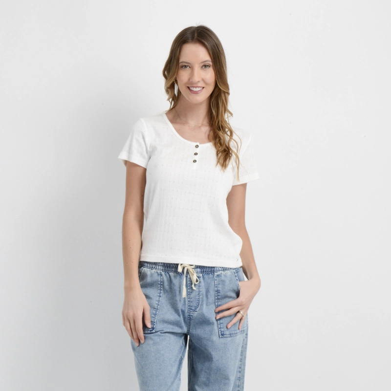 POLERA MANGA CORTA JOEY IV BLANCO - 1