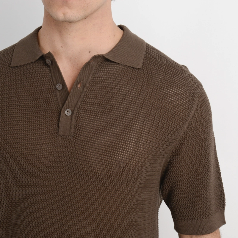 POLERA MANGA CORTA PRARIE CAFE OSCURO - 5