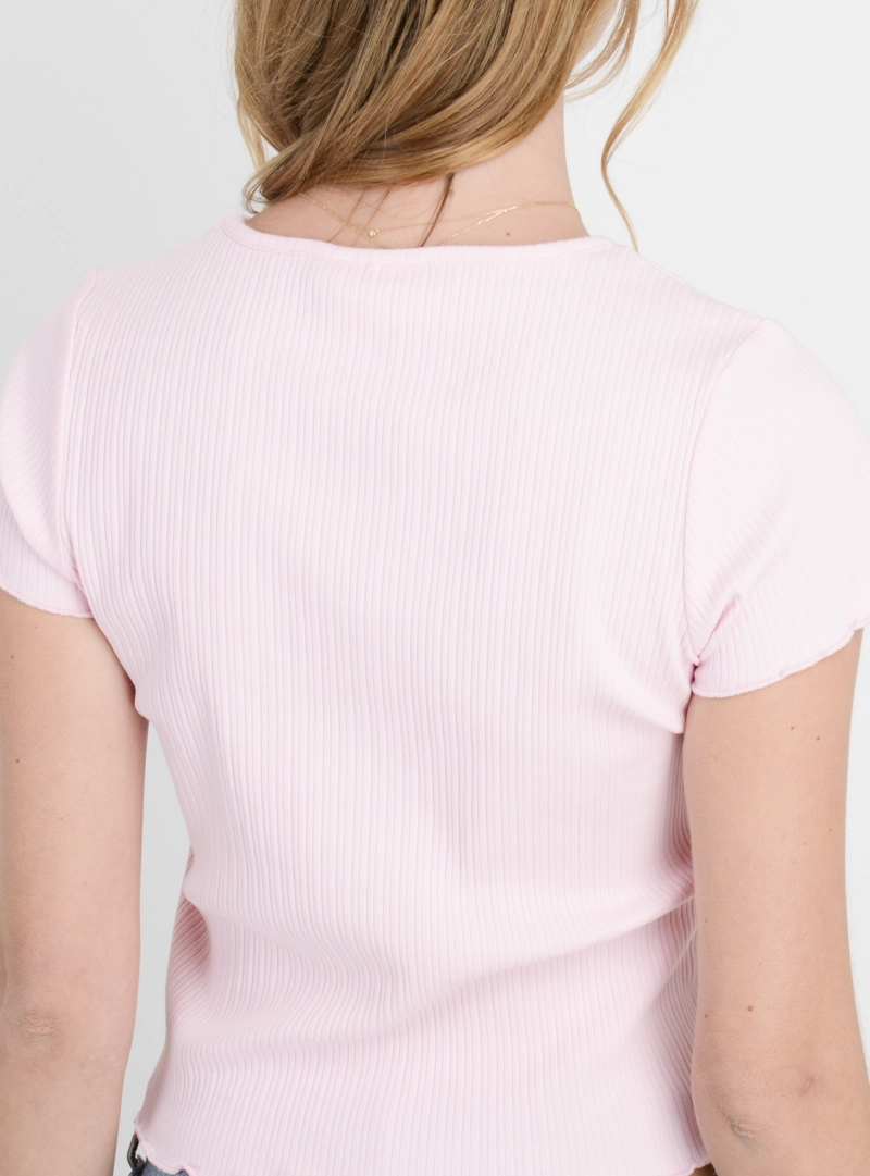POLERA MANGA CORTA TAMILYN ROSADO CLARO - 6