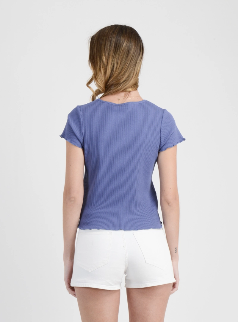 POLERA MANGA CORTA TAMILYN AZUL - 2