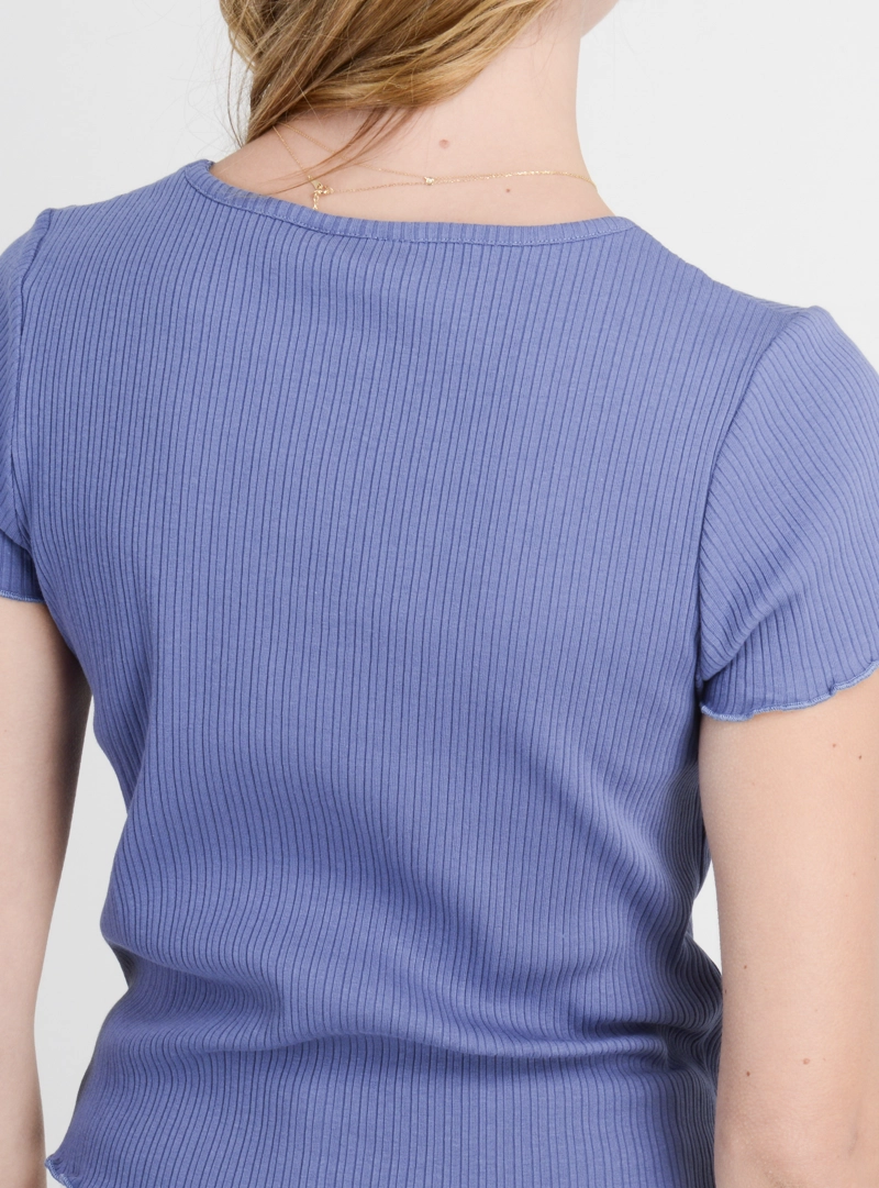 POLERA MANGA CORTA TAMILYN AZUL - 6
