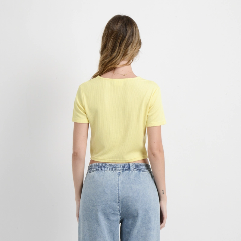 POLERA MANGA CORTA MARLIZ AMARILLO CLARO - 2