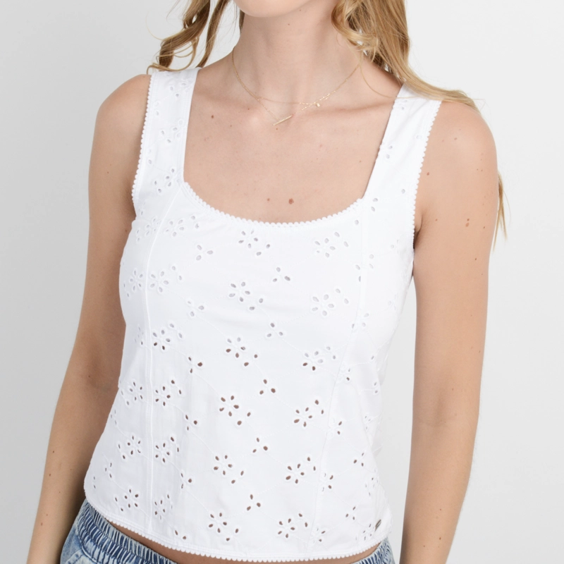 POLERA SIN MANGAS DELLIA BLANCO - 5