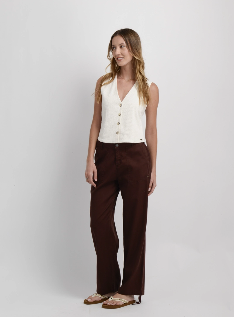 POLERA SIN MANGAS MAYLEE BEIGE CLARO - 3