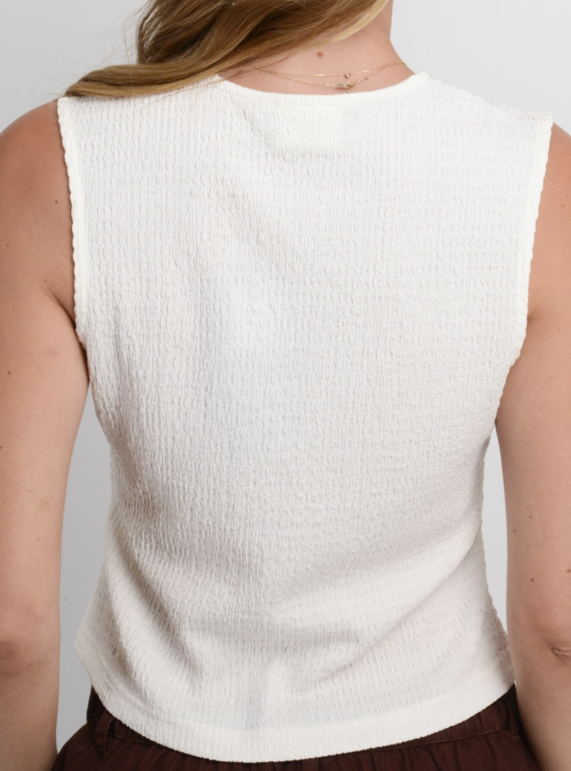 POLERA SIN MANGAS MAYLEE BEIGE CLARO - 6