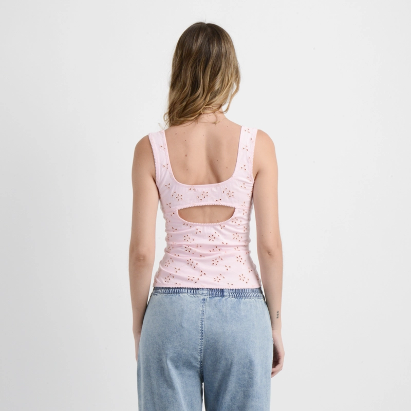 POLERA SIN MANGAS DELLIA ROSADO CLARO - 2