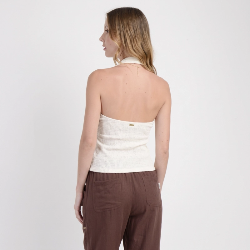 POLERA SIN MANGAS KIMMIE BEIGE CLARO - 2
