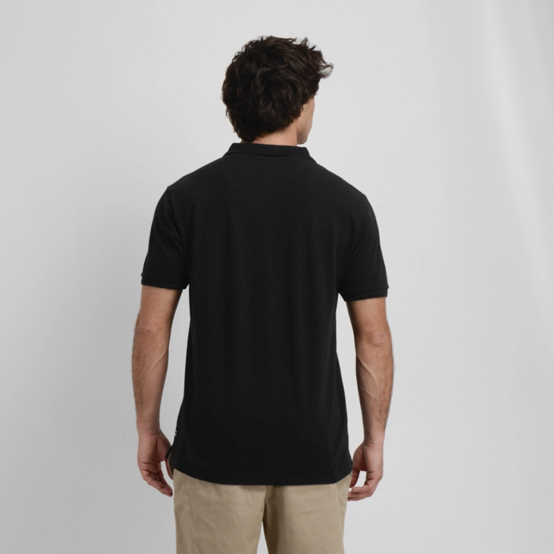 POLERA PIQUE MANGA CORTA DIVER  NEGRO - 2