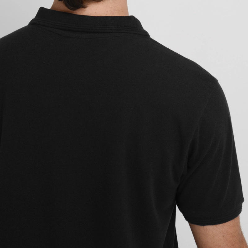POLERA PIQUE MANGA CORTA DIVER  NEGRO - 6