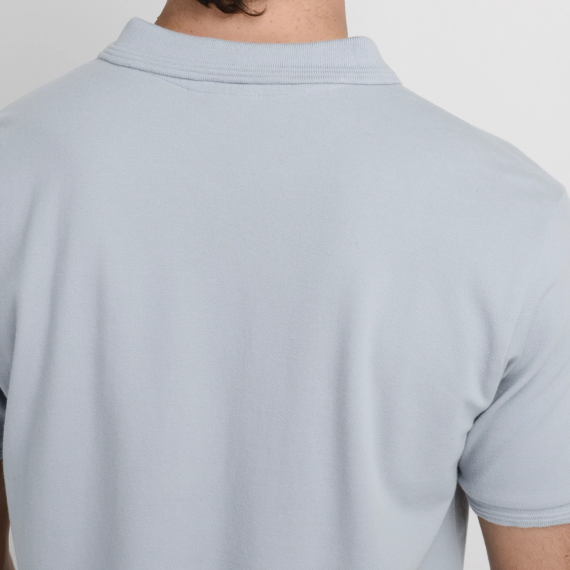 POLERA PIQUE MANGA CORTA DIVER  AZUL CLARO - 6