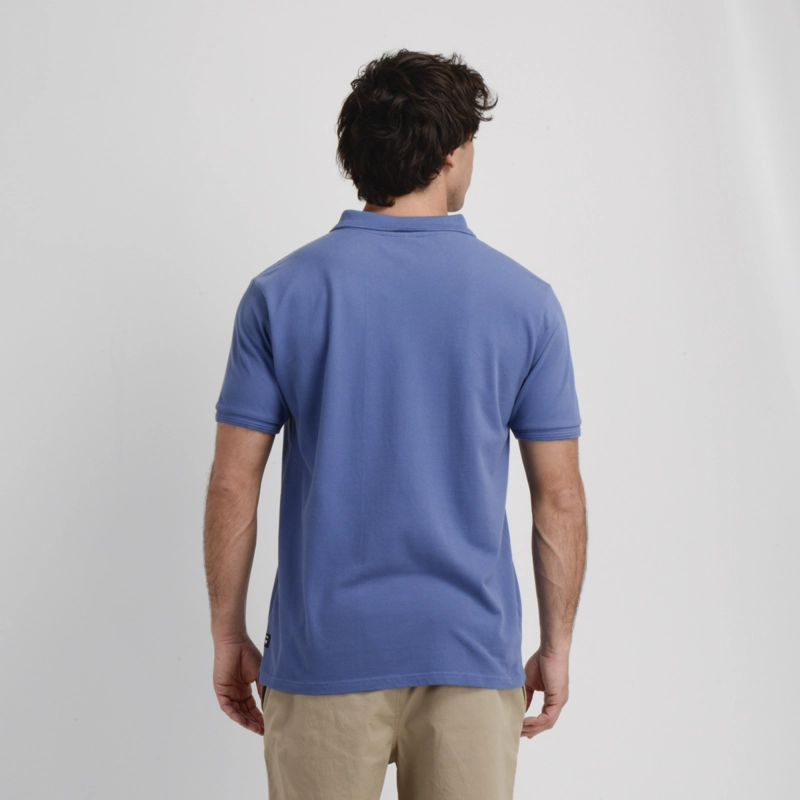 POLERA PIQUE MANGA CORTA DIVER  AZUL - 2