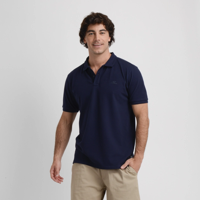 POLERA PIQUE MANGA CORTA DIVER  AZUL OSCURO - 1