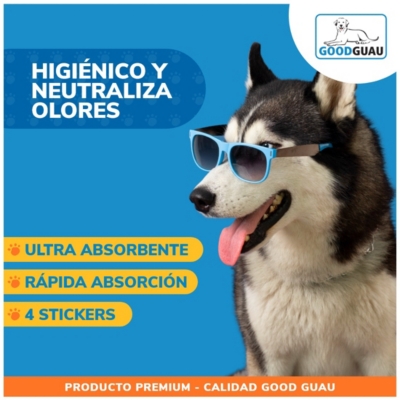 SABANILLAS DE ENTRENAMIENTO PERROS GOODGUAU PAÑAL 100 UNIDADES MASCOTAS 90 X 60 CM - 4