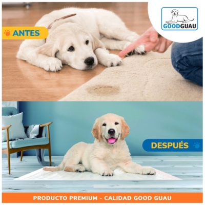 SABANILLAS DE ENTRENAMIENTO PERROS GOODGUAU PAÑAL 100 UNIDADES MASCOTAS 90 X 60 CM - 5