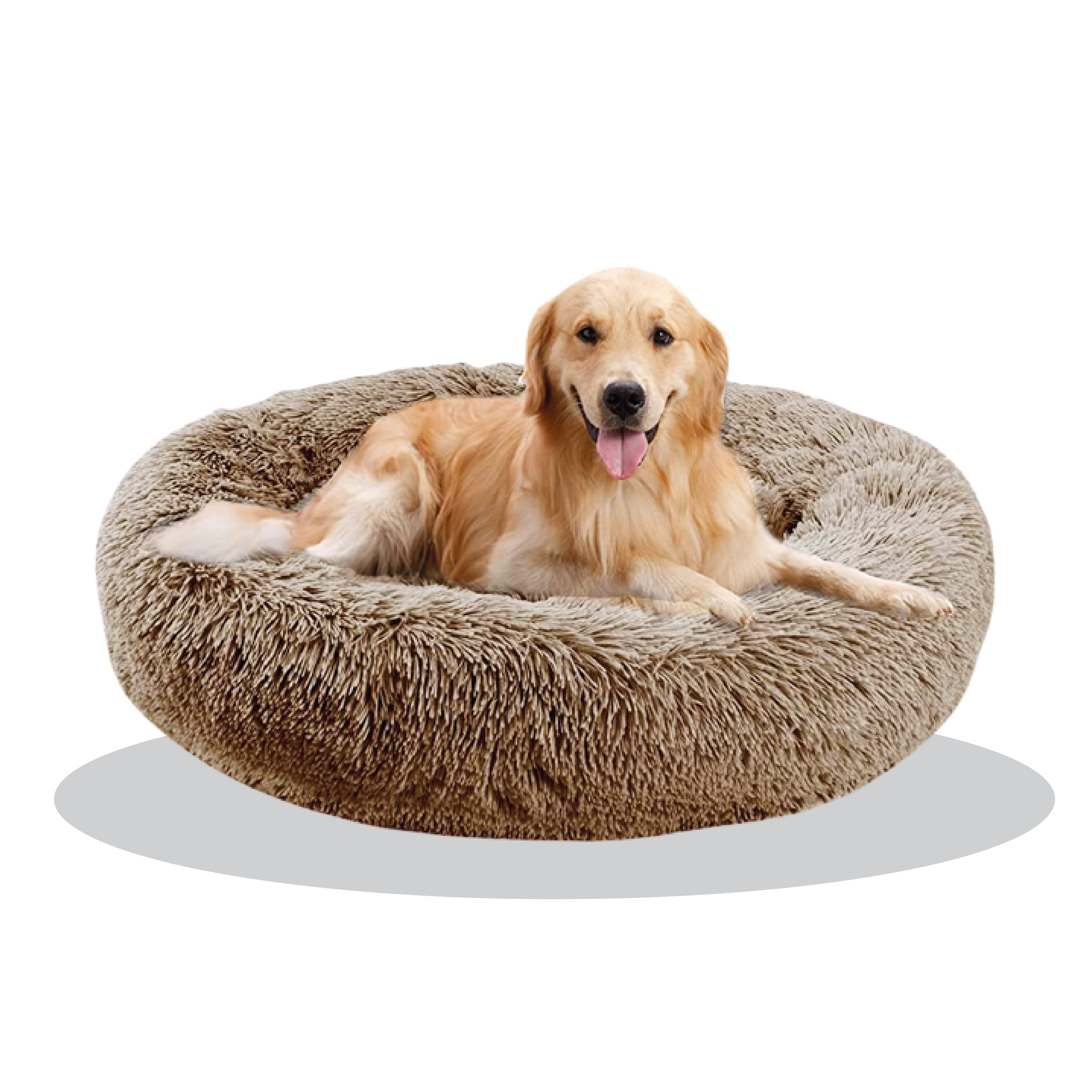 Cama Donut De Felpa Para Mascotas Pequeñas - Diámetro 40 Cm, Suave Y Calentita, Ideal Para Gatos Y Perros De Hasta 3 Kg