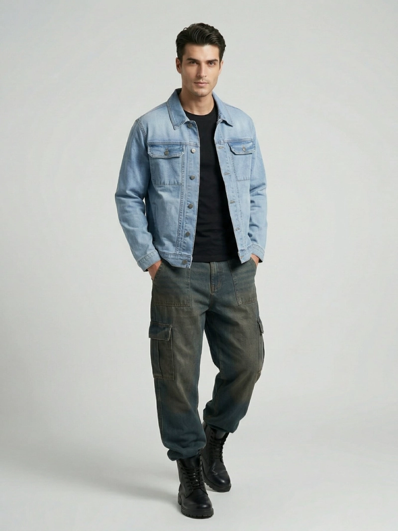 CHAQUETA MEZCLILLA DENIM HOMBRE FRENCH - 2