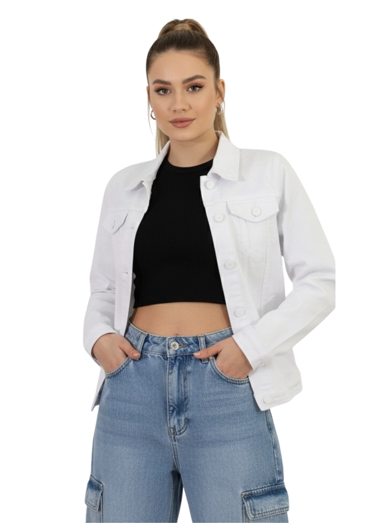 CHAQUETA DENIM MUJER COLORS - 1