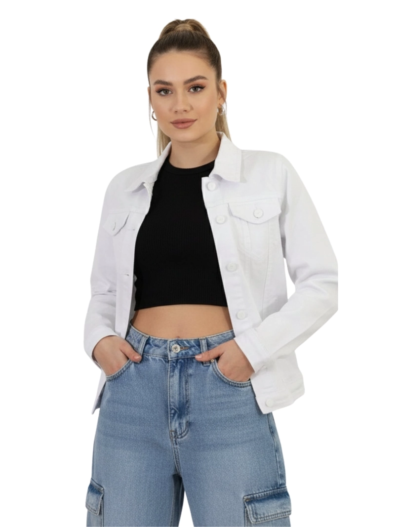 CHAQUETA DENIM MUJER COLORS - 1
