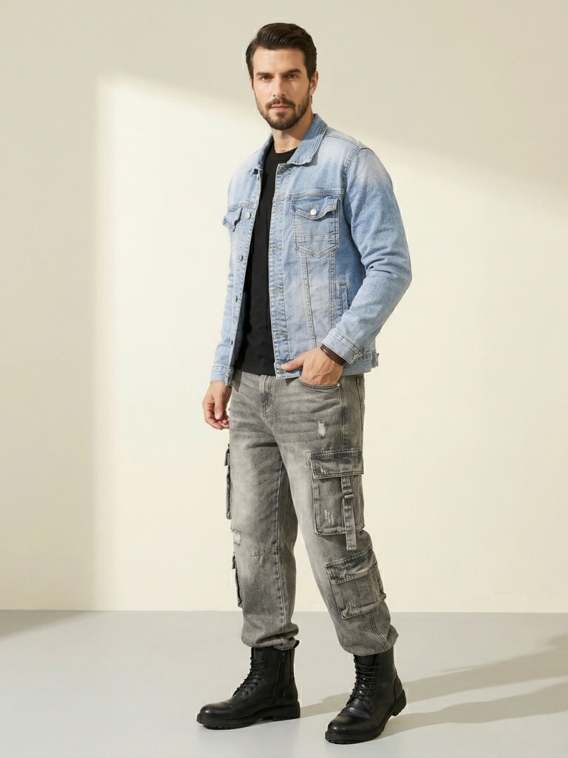 CHAQUETA JEANS MEZCLILLA HOMBRE - 2