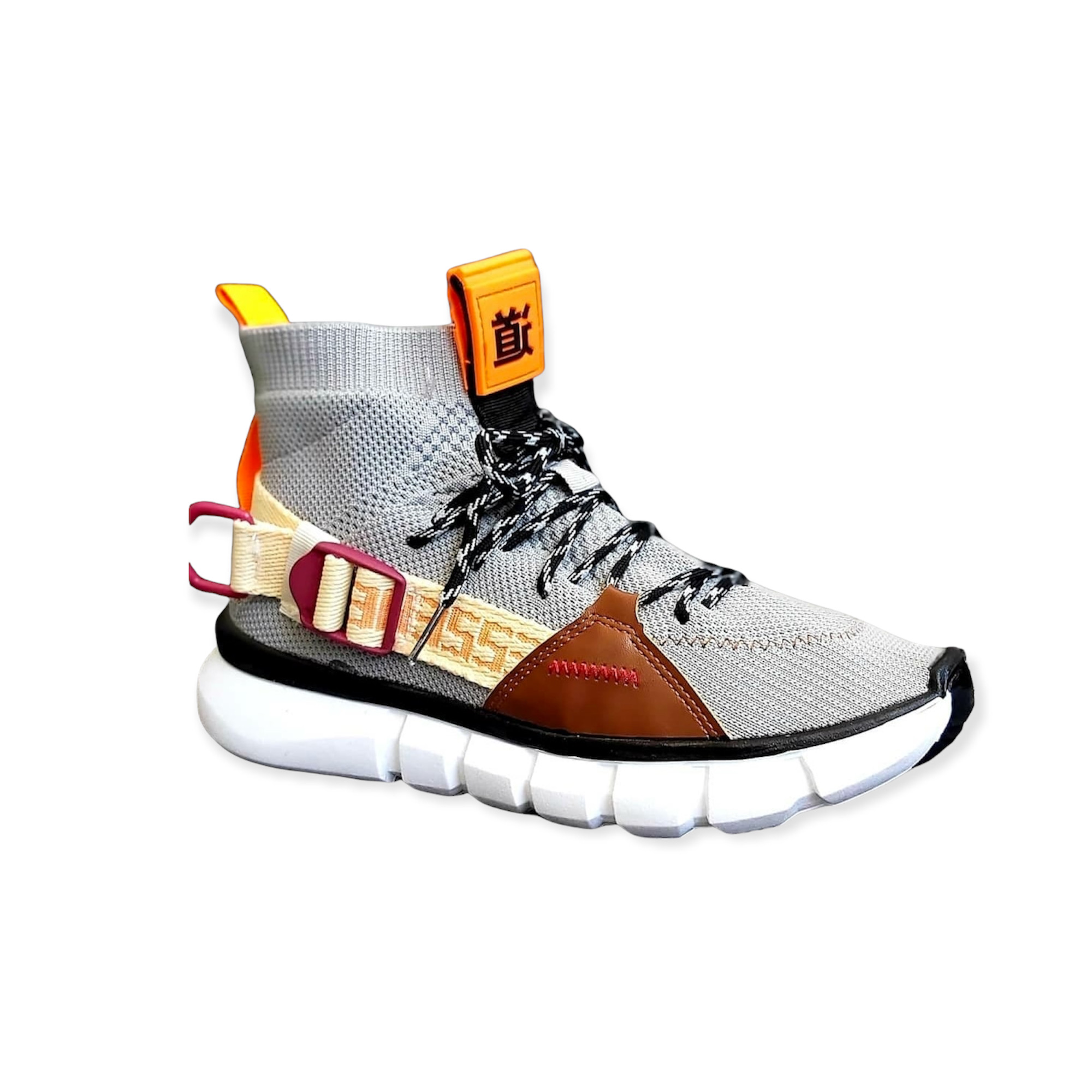 ZAPATILLAS HOMBRE BOSSY URBANAS GRIS BROCHE ALTA - 1