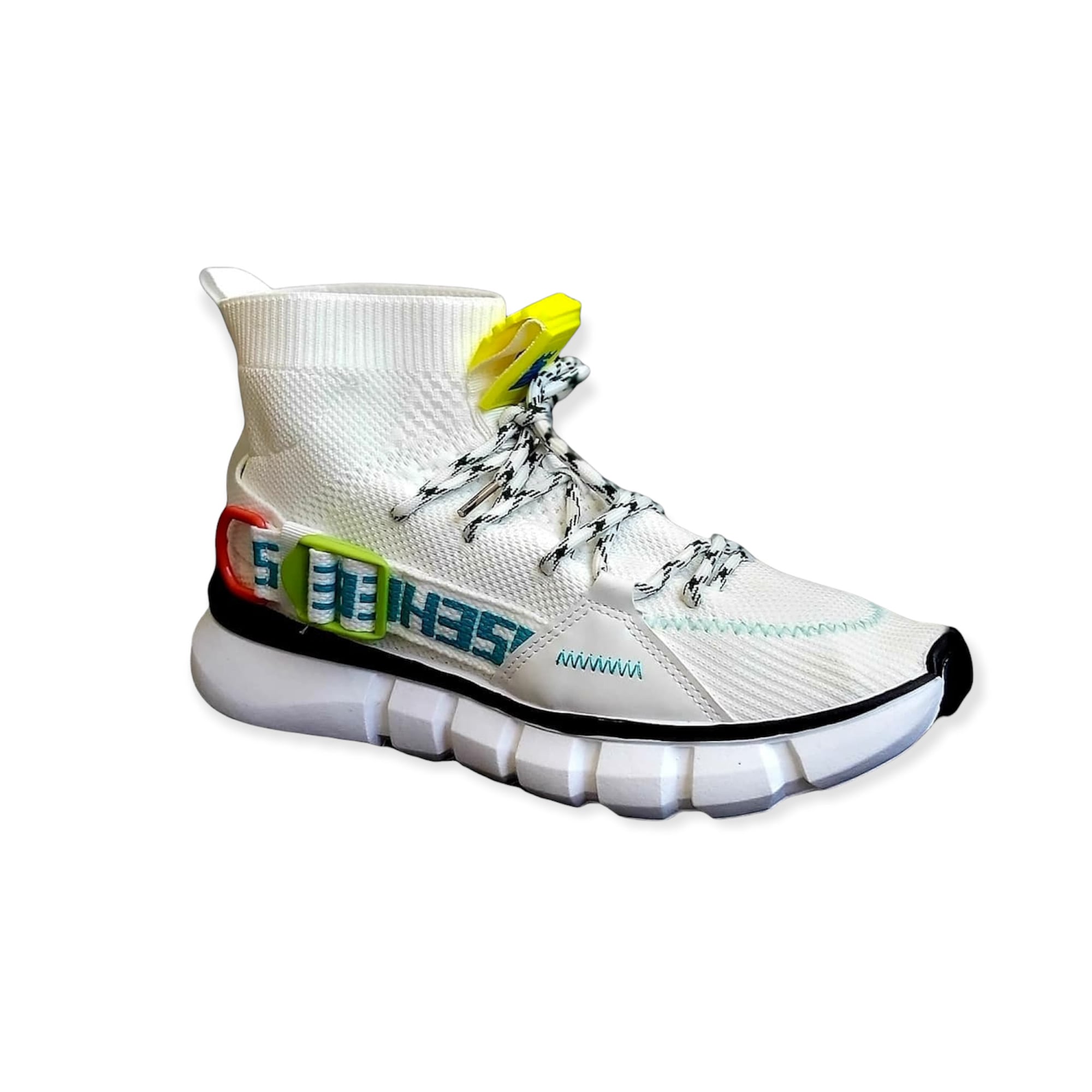 ZAPATILLAS HOMBRE BOSSY URBANAS BLANCO BROCHE ALTA - 1