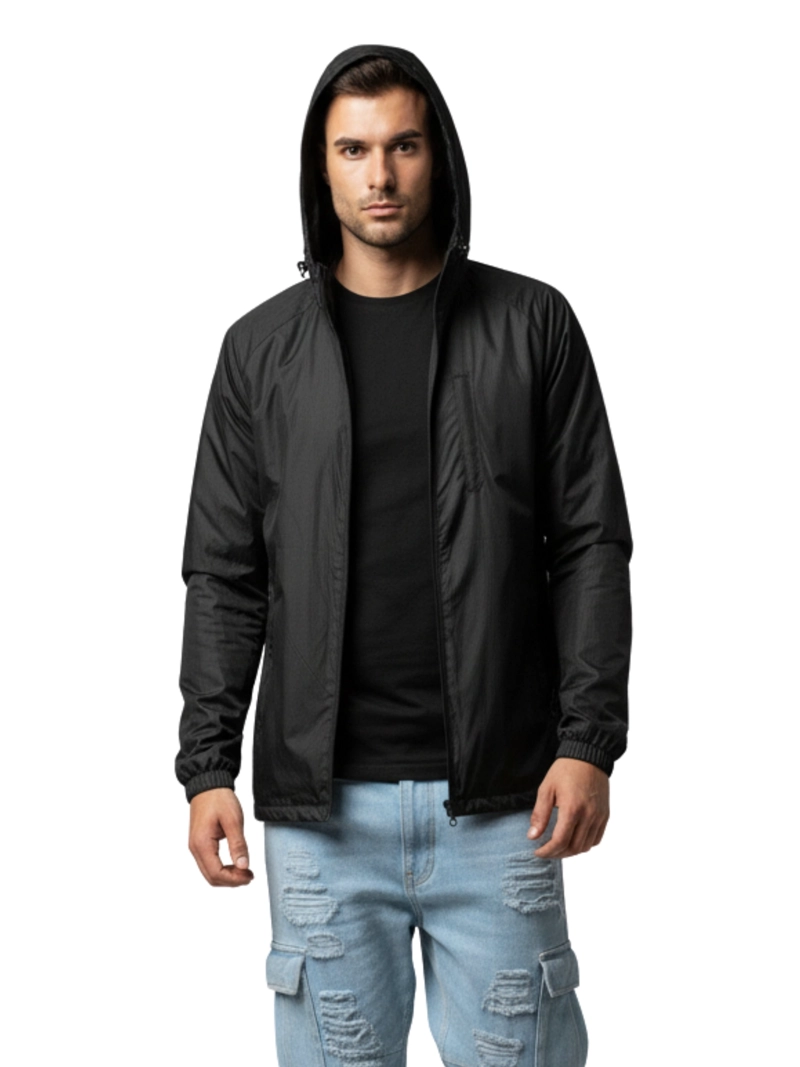 CORTAVIENTOS IMPERMEABLE HOMBRE FORRO - 1