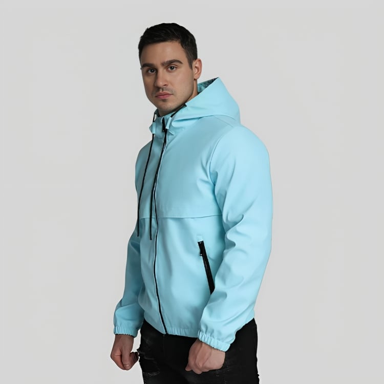 CHAQUETA CORTAVIENTOS ECOCUERO HOMBRE - 2
