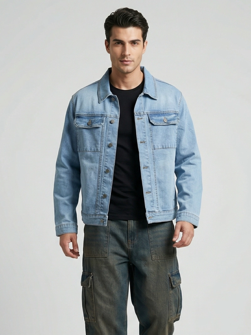 CHAQUETA MEZCLILLA DENIM HOMBRE FRENCH - 1