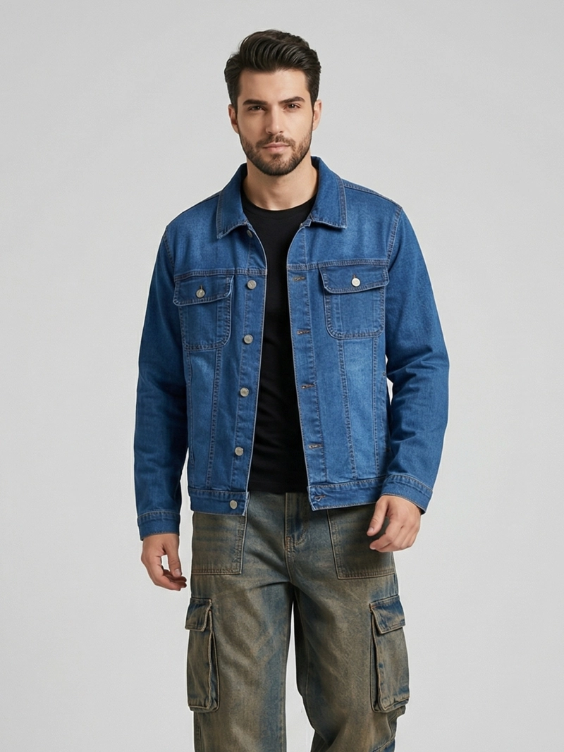 CHAQUETA MEZCLILLA DENIM HOMBRE FRENCH - 1