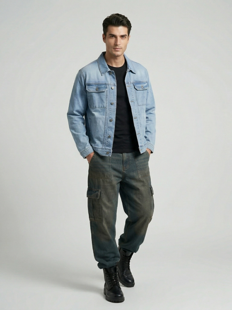 CHAQUETA MEZCLILLA DENIM HOMBRE FRENCH - 2