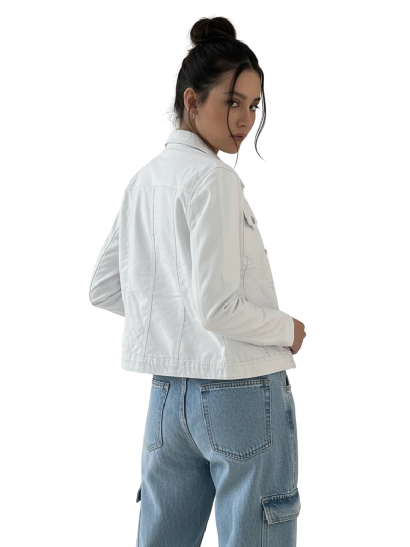 CHAQUETA CLASICA ECOCUERO MUJER - 2
