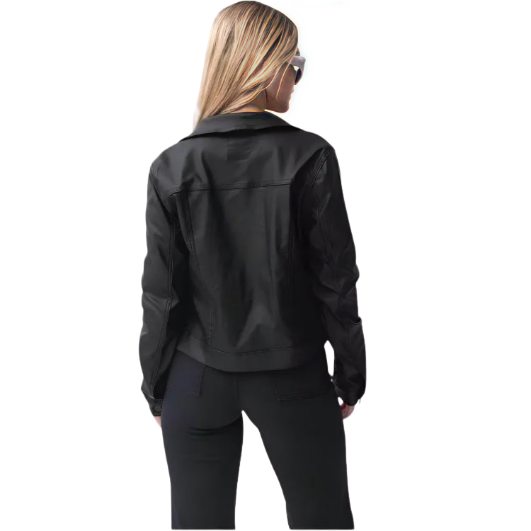 CHAQUETA CLASICA ECOCUERO MUJER - 2