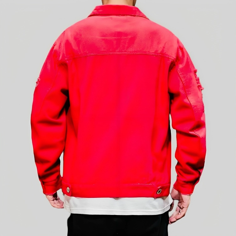 CHAQUETA MEZCLILLA DESTROYED COLORS HOMBRE - 2