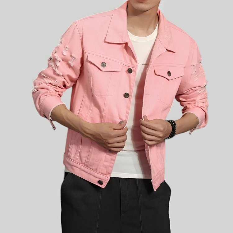CHAQUETA MEZCLILLA DESTROYED COLORS HOMBRE - 2
