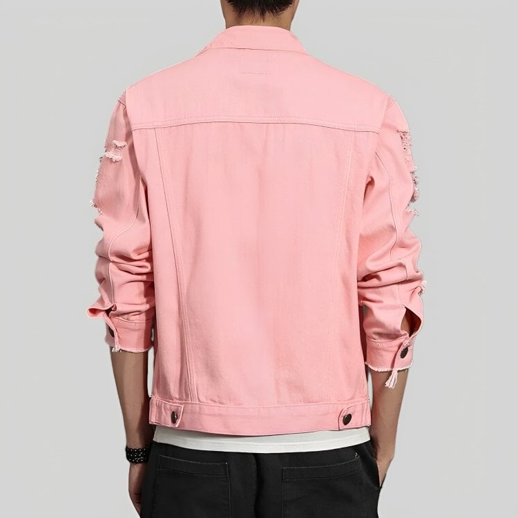 CHAQUETA MEZCLILLA DESTROYED COLORS HOMBRE - 3
