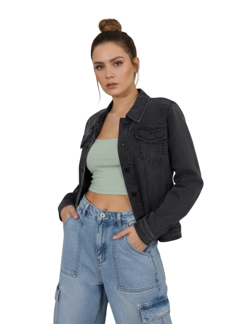 CHAQUETA DENIM MUJER COLORS - 1