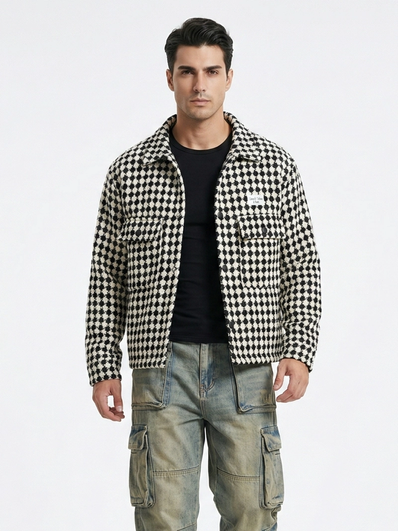 CHAQUETA TEJIDA MEZCLA LANA HOMBRE - 1