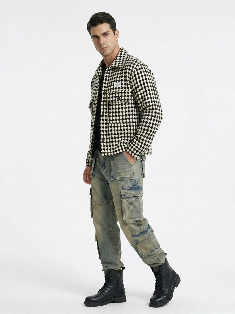 CHAQUETA TEJIDA MEZCLA LANA HOMBRE - 2
