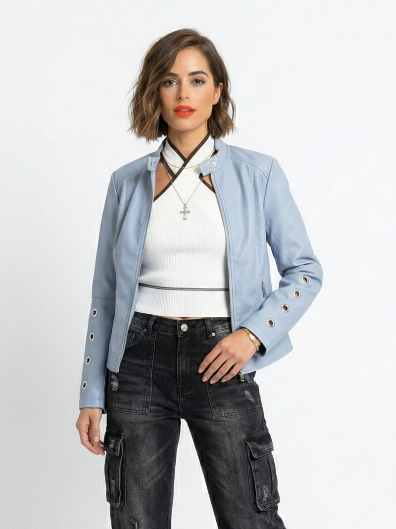CHAQUETA ECOCUERO MUJER OLIMPUS - 1