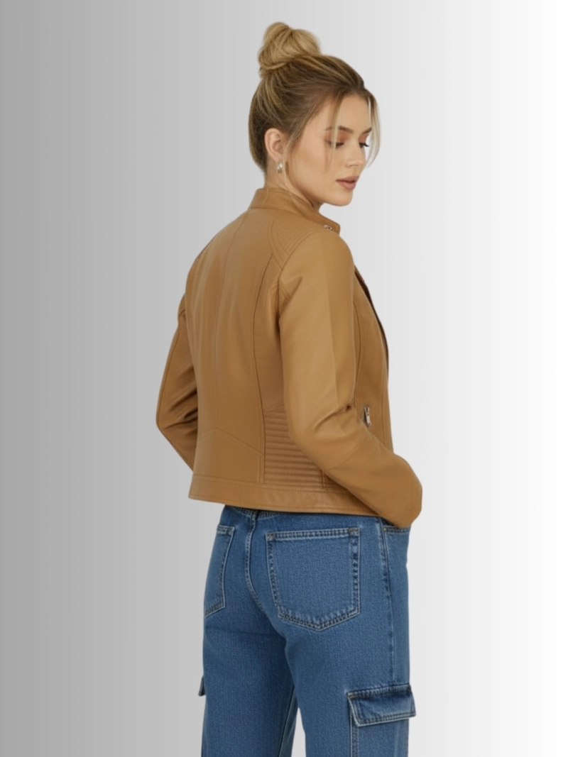 CHAQUETA ECOCUERO MUJER OLIMPUS - 2