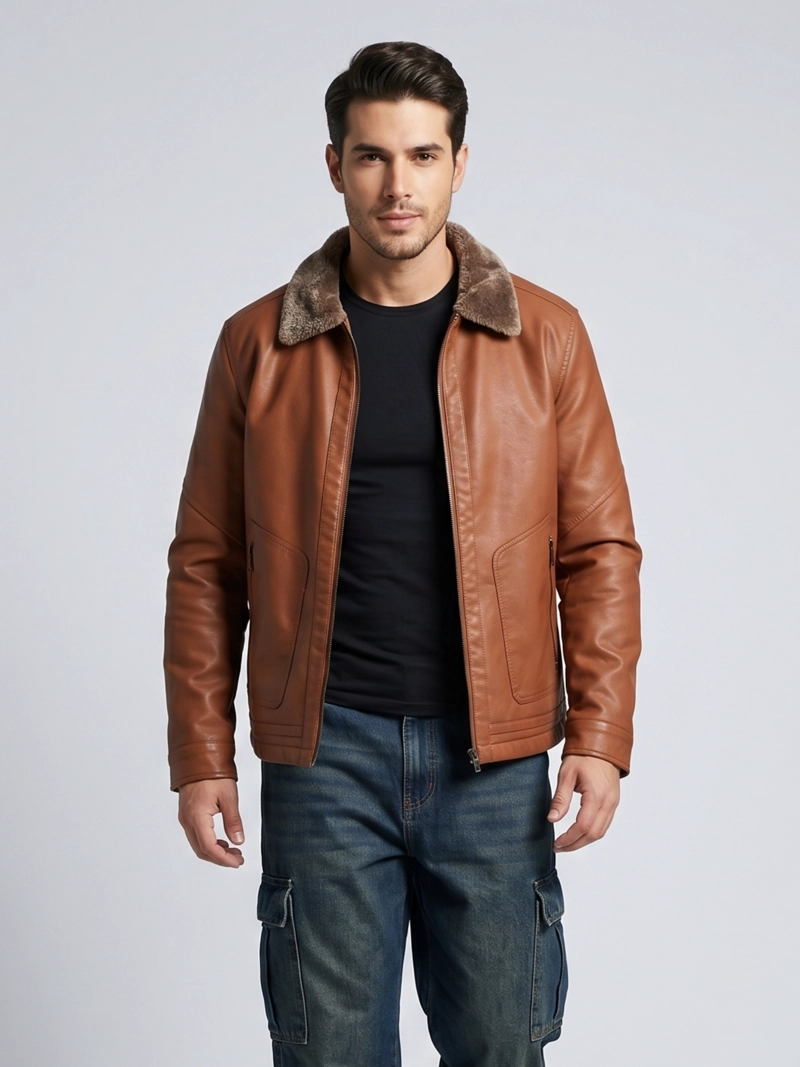 CHAQUETA ECOCUERO SOFT ESTONIA HOMBRE - 1