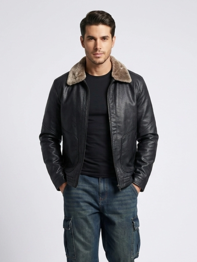 CHAQUETA ECOCUERO SOFT ESTONIA HOMBRE - 1