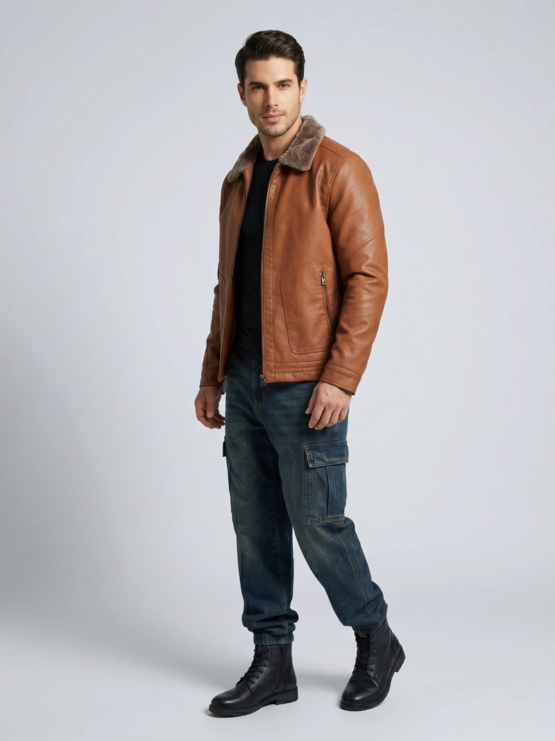 CHAQUETA ECOCUERO SOFT ESTONIA HOMBRE - 2