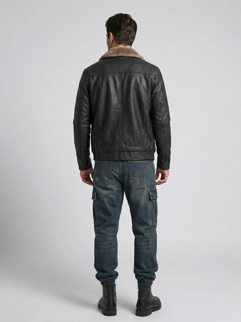CHAQUETA ECOCUERO SOFT ESTONIA HOMBRE - 3