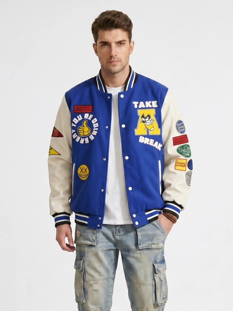 CHAQUETA UNIVERSITARIA BOMBER LUXURY - 1