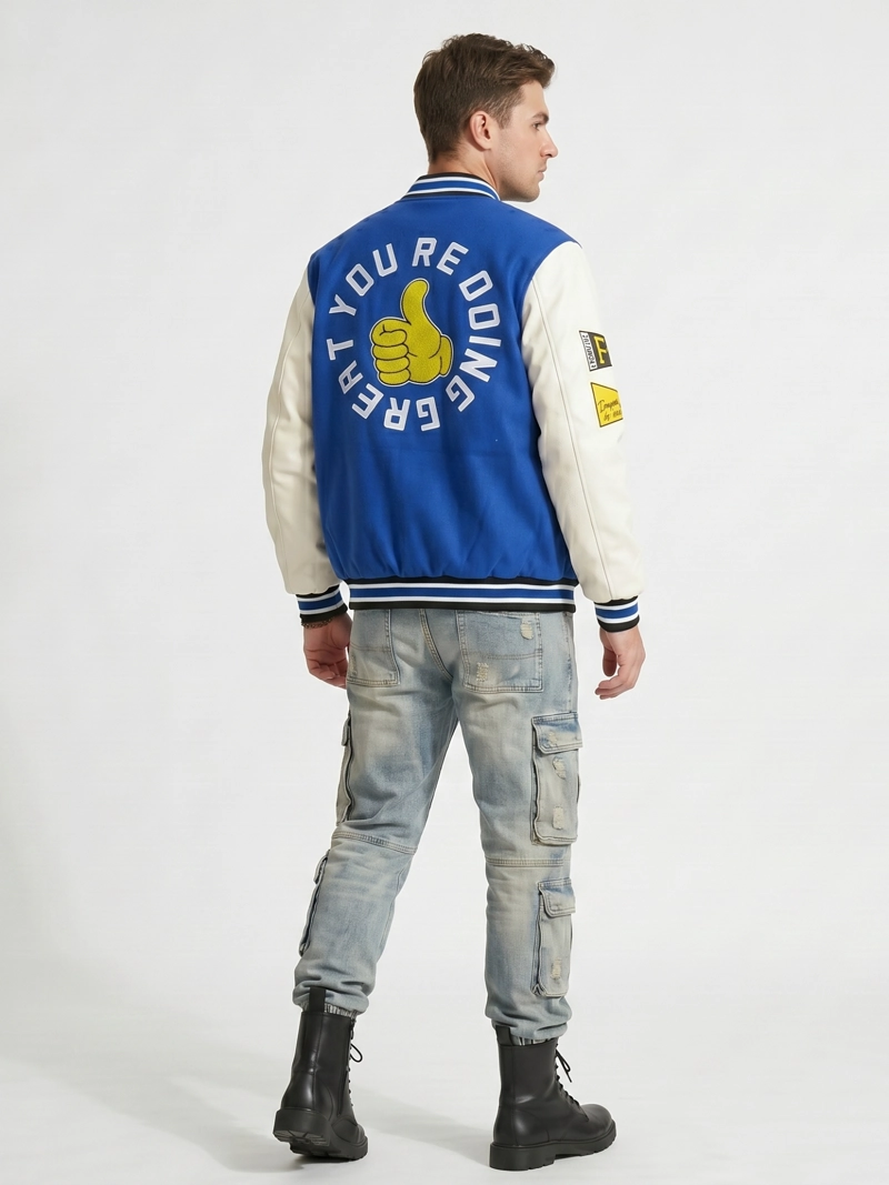 CHAQUETA UNIVERSITARIA BOMBER LUXURY - 3