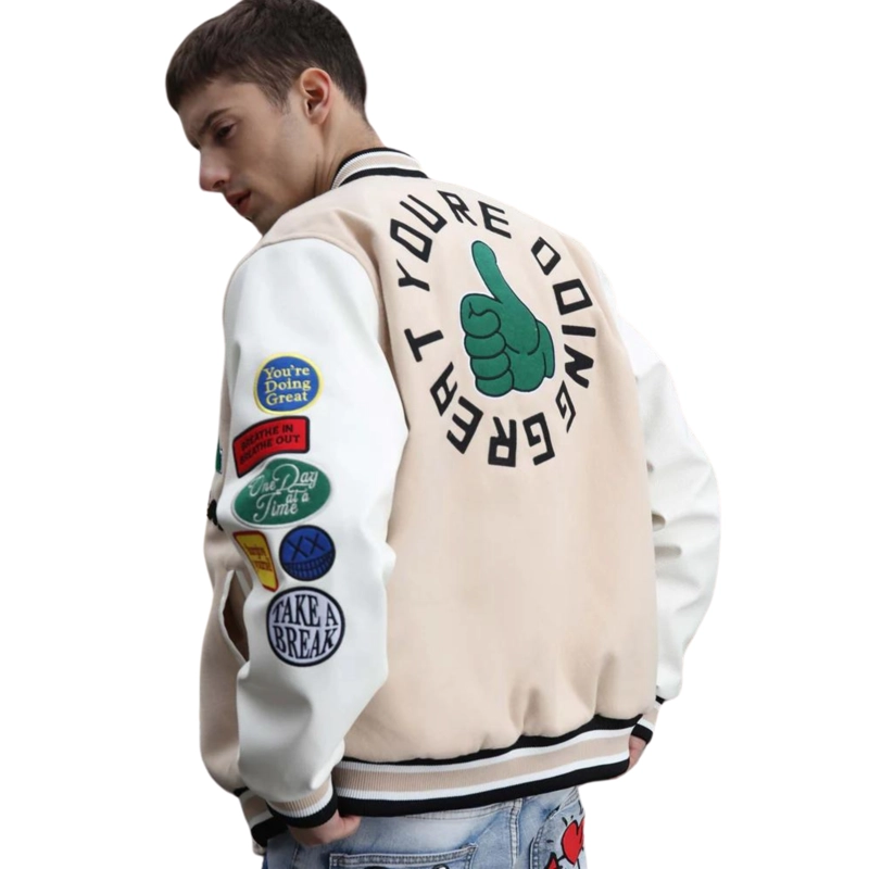 CHAQUETA UNIVERSITARIA BOMBER LUXURY - 4
