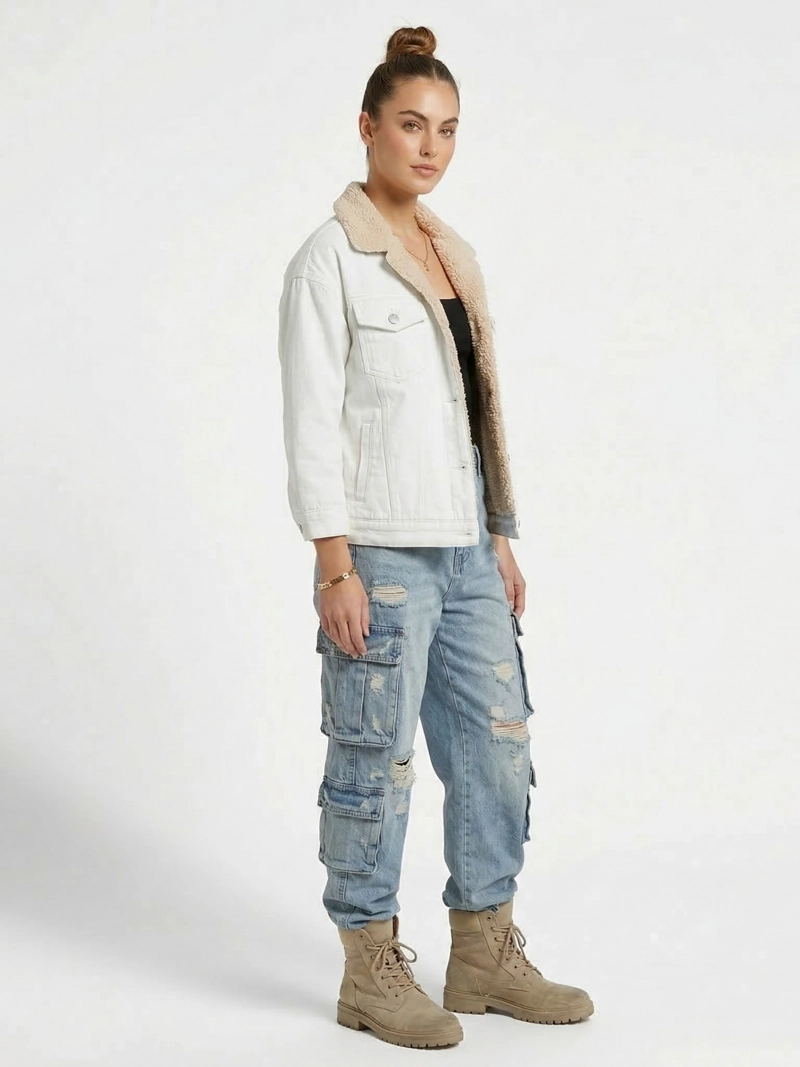 CHAQUETA DENIM CHIPORRO AFRICA MUJER - 2