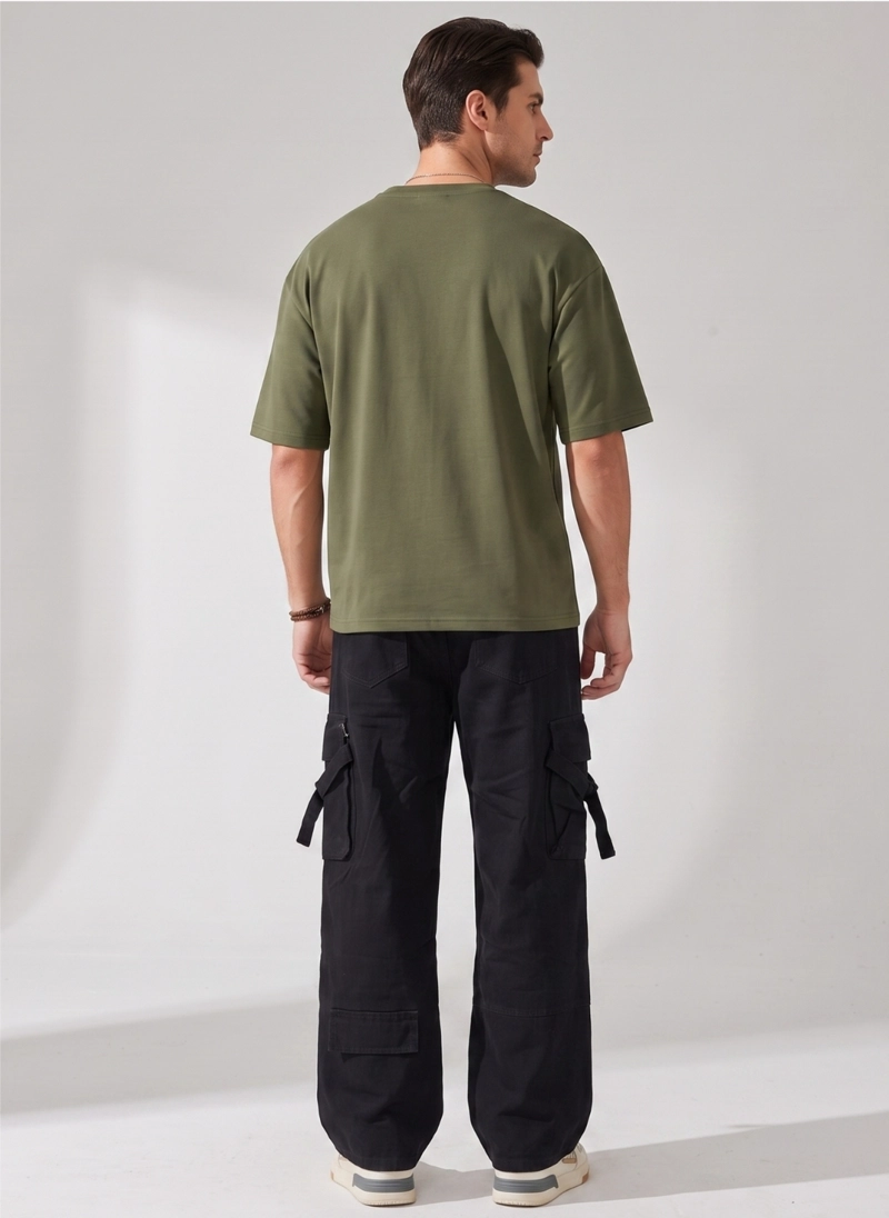 PANTALON JEANS OVERSIZE CARGO WIDELEG HOMBRE - 3